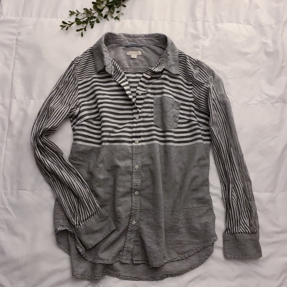 Stripe button-down shirt
